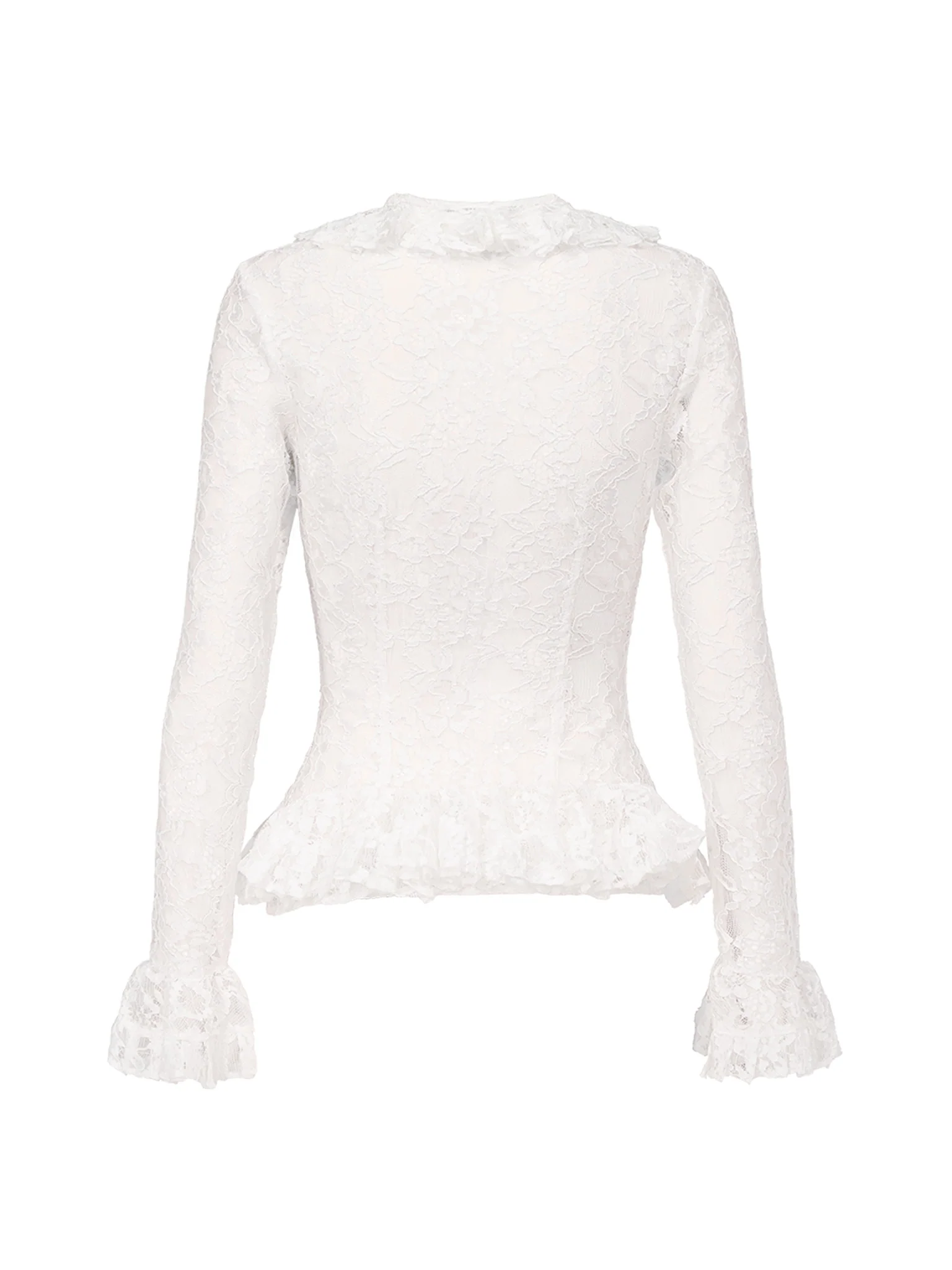 Ruffle Blouse in Lace - Image 2